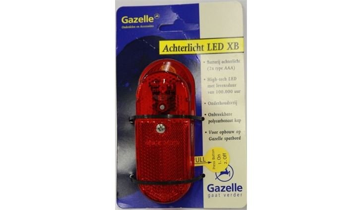 Gazelle LED-Batterie-Rücklicht-Einsatz Solide an/aus